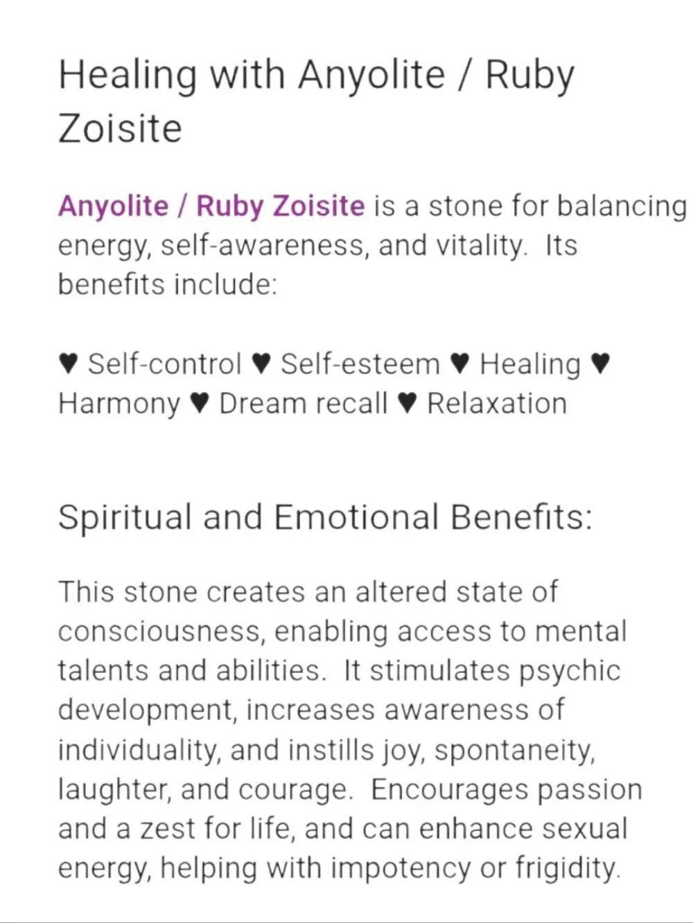 Ruby Zoisite & Obsidian Mala Bracelet Y2K  Crystalcore Egirl New Age Grunge 00s